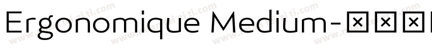 Ergonomique Medium字体转换